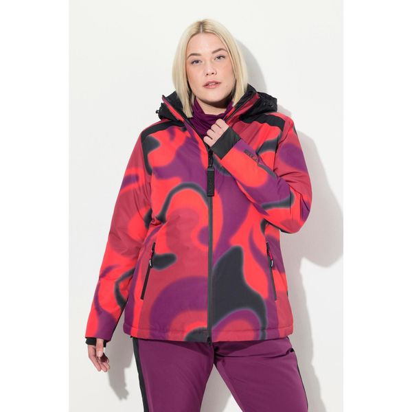 Damskie Kurtka sportowa HYPRAR wodoodporna osłona przeciwśnieżna kaptur. Czerwone kurtki narciarskie Ulla Popken, na zimę, plus size, bez wzorów, z materiału, bez kaptura, narciarskie. Za 787.99 zł.