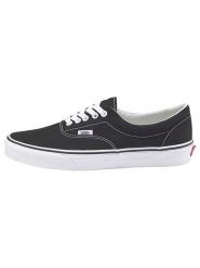 Vans Sneakersy "Era" w kolorze czarno-białym rozmiar: 37. Czarne trampki Vans, bez wzorów, z materiału, bez zapięcia. Za 193.24 zł.