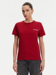 Guess T-Shirt W5RI04 I3Z14 Czerwony Regular Fit. Czerwone t-shirty Guess, xs, z aplikacjami, z bawełny, bez kołnierzyka, bez ramiączek. Za 149.99 zł.