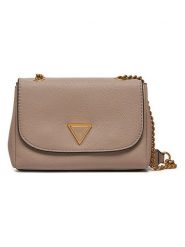 Guess Torebka w kolorze jasnobrązowym - 19 x 13 x 6 cm rozmiar: onesize. Brązowe torby na ramię Guess, z aplikacjami, z materiału, na ramię, bez dodatków. Za 369.82 zł.