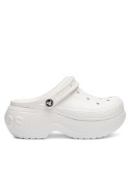 Crocs Klapki BELLA CLOG 210062-100 Biały. Białe klapki Crocs, bez wzorów, ze skóry, bez obcasa. Za 230.99 zł.