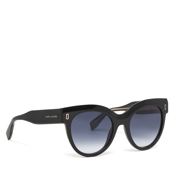 Okulary przeciwsłoneczne Marc Jacobs. Czarne okulary przeciwsłoneczne Marc Jacobs, bez wzorów. Za 538.99 zł.