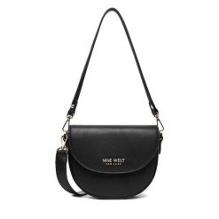 Torebka Nine West. Czarne torebki klasyczne Nine West, bez wzorów, bez dodatków. Za 189.99 zł.