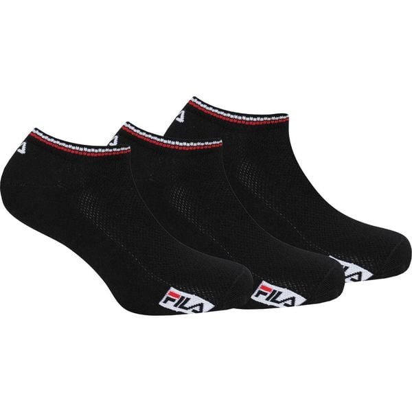 Fila Skarpety No-Show Bambus 3-pack Czarny 35-38. Czarne skarpety Fila, bez wzorów. Za 136.99 zł.