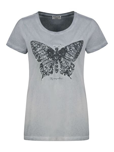 Fresh Made Koszulka w kolorze szarym rozmiar: S. Szare bluzki Fresh Made, s, bez wzorów, z bawełny, bez kołnierzyka, bez ramiączek. Za 52.42 zł.