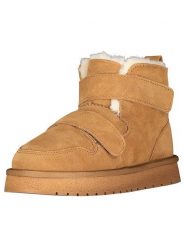 Geographical Norway Botki zimowe "Oscratch" w kolorze jasnobrązowym rozmiar: 36. Brązowe botki Geographical Norway, na zimę, bez wzorów, z futra, bez obcasa, bez zapięcia. Za 152.99 zł.