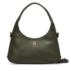 Torebka Tommy Hilfiger. Zielone torebki klasyczne TOMMY HILFIGER, bez wzorów, bez dodatków. Za 449.99 zł.