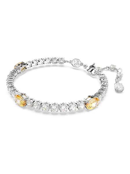 Swarovski Bransoletka z elementami ozdobnymi rozmiar: onesize. Szare bransoletki SWAROVSKI, z kryształem, metalowe. Za 329.89 zł.