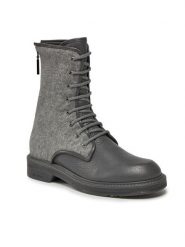 Max Mara Trapery Bibaker 23479609336 Szary. Szare botki Max Mara, z materiału. Za 4,409.00 zł.
