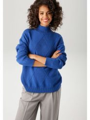 Aniston Sweter w kolorze niebieskim rozmiar: 44. Niebieskie swetry Aniston, bez wzorów, bez ramiączek. Za 61.95 zł.