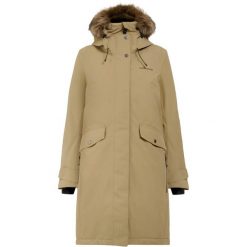 Parka dla kobiet Didriksons Erika. Brązowe parki Didriksons, na jesień, eleganckie, bez kaptura. Za 1,127.00 zł.