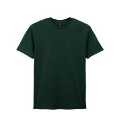 Bawełniana Koszulka Unisex Dla Dorosłych W Miękkim Stylu. Czerwone bluzki GILDAN, l, bez wzorów, z bawełny, sportowe, bez kołnierzyka, bez ramiączek. Za 38.99 zł.