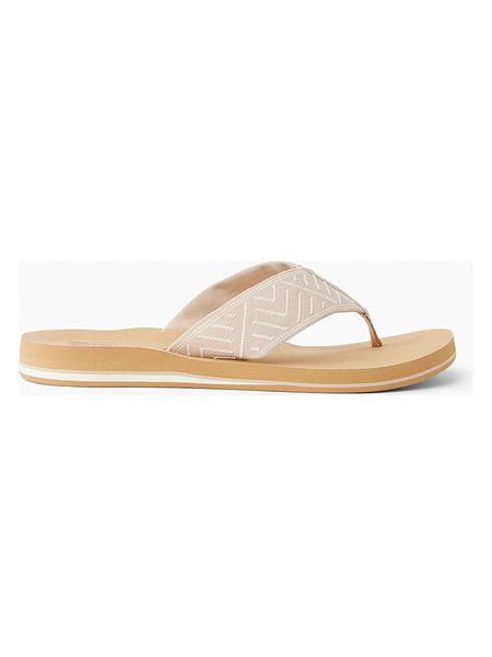 Reef Japonki "Reef Spring" w kolorze beżowym rozmiar: 38,5. Brązowe klapki Reef, bez wzorów, z otwartym noskiem, bez obcasa. Za 149.95 zł.