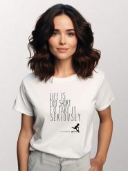 WOOOP Koszulka w kolorze białym rozmiar: S. Białe bluzki Wooop, s, bez wzorów, z bawełny, bez kołnierzyka, bez ramiączek. Za 56.99 zł.