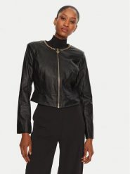 Rinascimento Kurtka z imitacji skóry CFC0120353003 Czarny Regular Fit. Czarne kurtki Rinascimento, xs, bez wzorów, ze skóry, bez kaptura. Za 549.99 zł.