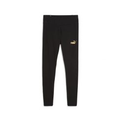 Damskie legginsy ESS MINIMAL GOLD PUMA Black. Czarne legginsy Puma, l, bez wzorów, do biegania. W wyprzedaży za 112.35 zł.