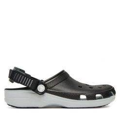 Klapki Crocs. Czarne klapki Crocs, bez wzorów, bez obcasa. Za 269.99 zł.