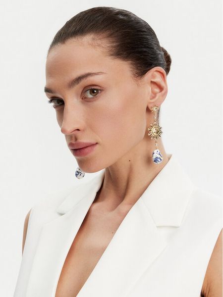 Guess Kolczyki JUBE05 082JW Złoty. Żółte kolczyki Guess, metalowe. Za 449.99 zł.