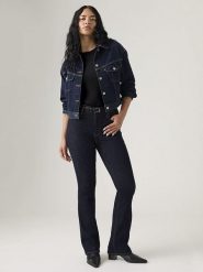 Levi's Dżinsy - Flared fit - w kolorze granatowym rozmiar: W29/L34. Niebieskie jeansy Levi's®, l, z aplikacjami, z podwyższonym stanem. Za 234.95 zł.