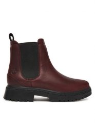 Timberland Sztyblety Cambria Valley TB0A42BXEIW1 Bordowy. Czerwone botki Timberland, bez wzorów, ze skóry, bez obcasa, na płaskiej podeszwie, bez zapięcia. Za 779.99 zł.