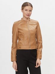 Vero Moda Kurtka z imitacji skóry Love 10300241 Brązowy Regular Fit. Brązowe kurtki Vero Moda, xs, bez wzorów, ze skóry, bez kaptura. Za 109.99 zł.