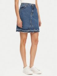 HUGO Spódnica jeansowa Getina_2 50539762 Niebieski Regular Fit. Niebieskie spódnice Hugo, s, bez wzorów, z bawełny. Za 299.99 zł.