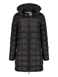 Geographical Norway Płaszcz pikowany "Babette" w kolorze czarnym rozmiar: L. Czarne parki Geographical Norway, l, bez wzorów, bez kaptura. Za 240.99 zł.