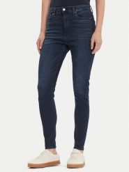 Tommy Jeans Jeansy Sylvia DW0DW21823 Granatowy Skinny Fit. Niebieskie jeansy Tommy Jeans, bez wzorów. Za 469.99 zł.