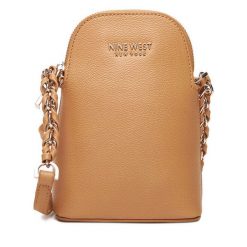 Torebka Nine West. Brązowe listonoszki Nine West, bez wzorów, bez dodatków. Za 129.99 zł.