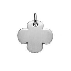 Koniczyna okrągła 1,5 cm ze stali szczotkowanej. Bransoletki Lilou, ze stali. Za 89.00 zł.