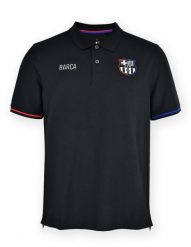 Koszula Barcelona 25/26 z kołnierzykiem w kolorze czarnym. Czarne koszule FC Barcelona, l, bez wzorów, z bawełny, eleganckie, bez kołnierzyka, bez ramiączek. Za 198.46 zł.