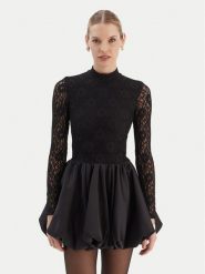 Bardot Sukienka koktajlowa Yana 60191DB Czarny Slim Fit. Czarne sukienki Bardot, bez wzorów, z syntetyku, wizytowe, bez kołnierzyka, bez ramiączek. Za 729.99 zł.