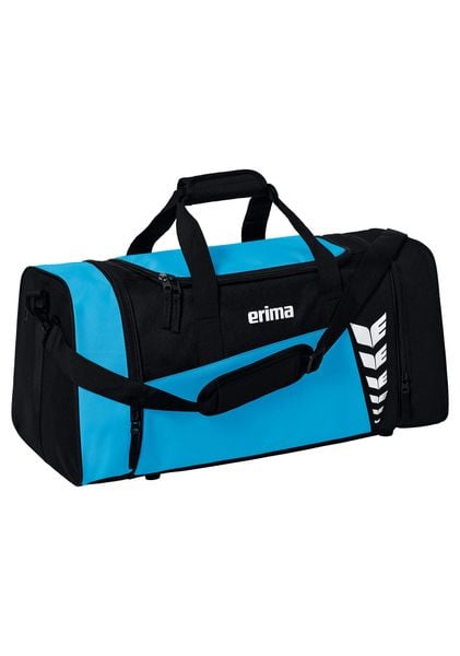 Torba sportowa Erima Six Wings. Czarne torby na ramię Erima, bez wzorów, z materiału, sportowe, na ramię, z nadrukiem, bez dodatków. Za 83.99 zł.