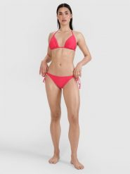 4F Dół od bikini damski - różowy XL. Czerwone szorty 4f, bez wzorów, z elastanu, klasyczne. W wyprzedaży za 19.99 zł.