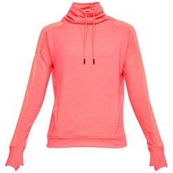 Bluza w kolorze różowym. Czerwone bluzy sportowe Under Armour, xs, bez wzorów, bez ramiączek. W wyprzedaży za 129.95 zł.