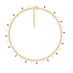 Bransoletka Margot z czarną emalią pozłacana. Czarne bransoletki Lilou, pozłacane. Za 139.00 zł.