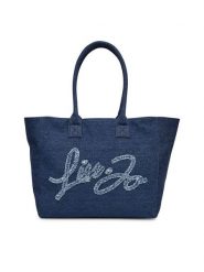 Liu Jo Torebka L Tote VA5208 D0001 Niebieski. Niebieskie shopper Liu Jo, bez wzorów, z materiału, bez dodatków. Za 299.99 zł.