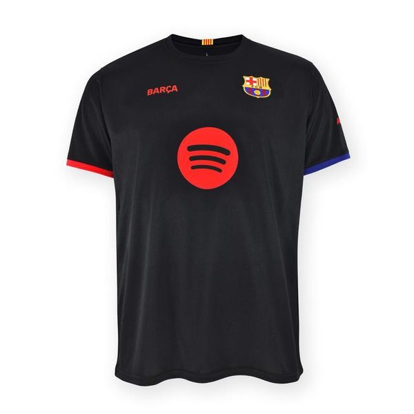Koszulka kibica FC Barcelona 24-25 Premium Second Number, replika. Czarne bluzki FC Barcelona, xl, bez wzorów, sportowe, bez kołnierzyka, bez ramiączek. W wyprzedaży za 236.68 zł.