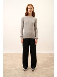 Just Cashmere Kaszmirowy sweter "Avana" w kolorze szarym rozmiar: M. Szare swetry Just Cashmere, m, bez wzorów, z kaszmiru, bez ramiączek. Za 339.80 zł.