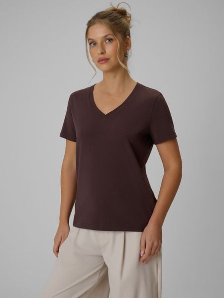 4F T-shirt regular gładki damski - brązowy S. Brązowe t-shirty 4f, s, bez wzorów, z bawełny, bez kołnierzyka, bez ramiączek. Za 59.99 zł.