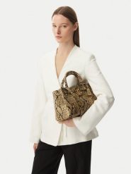 Tommy Hilfiger Torebka American Icon Mini Tote Snake AW0AW18818 Brązowy. Brązowe torebki klasyczne TOMMY HILFIGER, bez wzorów, ze skóry, bez dodatków. Za 1,399.00 zł.