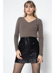 Perfect Cashmere Kaszmirowy sweter "Shannon" w kolorze brązowym rozmiar: L. Brązowe swetry Perfect Cashmere, l, bez wzorów, z kaszmiru, bez ramiączek. Za 363.95 zł.