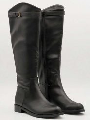 Bellucci Kozaki w kolorze czarnym rozmiar: 39. Czarne kozaki Bellucci, na zimę, bez obcasa, bez zapięcia. Za 161.34 zł.