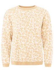 Zwillingsherz Sweter "Leo" w kolorze beżowym rozmiar: L/XL. Brązowe swetry Zwillingsherz, l, bez wzorów, z bawełny, bez ramiączek. Za 220.12 zł.