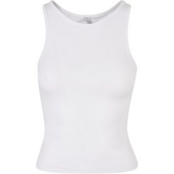 Damski Bezrękawnik Typu Racerback. Białe koszulki sportowe BUILD YOUR BRAND, bez wzorów, bez ramiączek. Za 60.99 zł.
