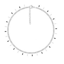 Bransoletka Margot z czarną emalią posrebrzana. Czarne bransoletki Lilou, posrebrzane. Za 139.00 zł.