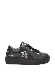 Liu Jo Skórzane sneakersy w kolorze czarnym rozmiar: 37. Czarne trampki Liu Jo, z aplikacjami, ze skóry, bez zapięcia. Za 356.45 zł.