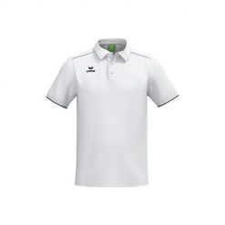 Polo Erima CMPT. Białe koszulki polo Erima, bez wzorów, z tkaniny, bez kołnierzyka, bez ramiączek. Za 176.00 zł.