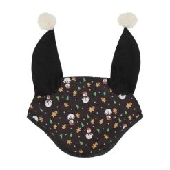 Krótki kapelusz dla koni QHP Noël. Czarne kapelusze QHP, bez wzorów. Za 117.00 zł.