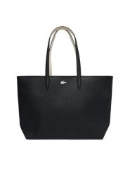 Lacoste Torebka NF4823AA Szary. Szare shopper Lacoste, bez wzorów, ze skóry, bez dodatków. Za 599.99 zł.